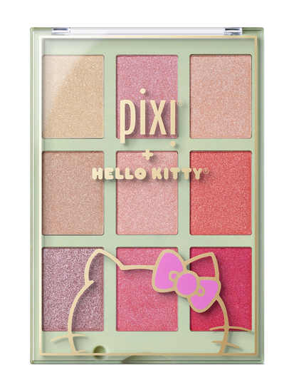 Pixi + Hello Kitty - Chrome Glow Palette Beauty WOMEN Makeup Face Blush Monivärinen/Kuvioitu Pixi
