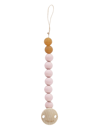 Pacifier Holder, Natural Rubber Baby & Maternity Pacifiers & Accessories Pacifier Clips Vaaleanpunainen HEVEA