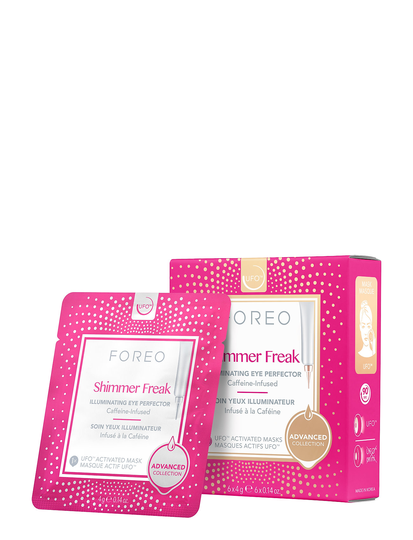 Ufo Masks Shimmer Freak X 6 Beauty WOMEN Skin Care Face Face Masks Sheet Mask Vaaleanpunainen Foreo