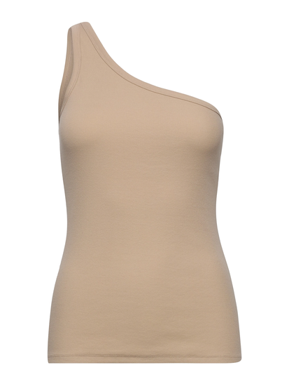 Igor Shoulder Top T-shirts & Tops Sleeveless Beige Modström