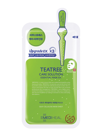 Mediheal Teatree Care Solution Essential Mask Beauty WOMEN Skin Care Face Face Masks Sheet Mask Nude Mediheal