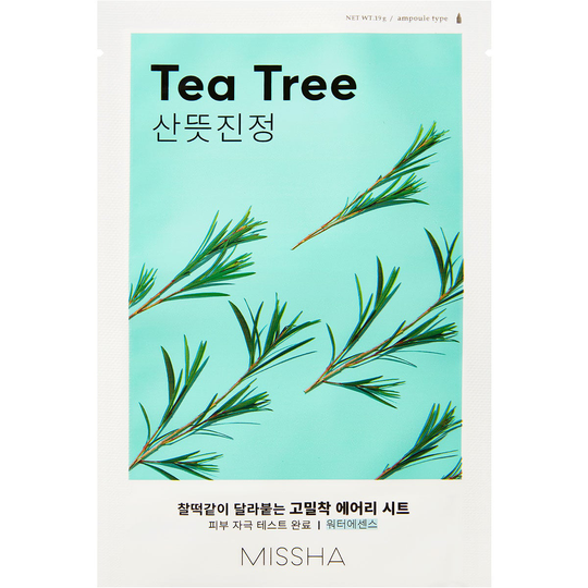 Airy Fit Sheet Mask (Tea Tree), 19 g MISSHA Vaihe 7: Kangasnaamio