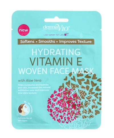 Derma V10 Hydrating Vitamin E Woven kasvonaamio