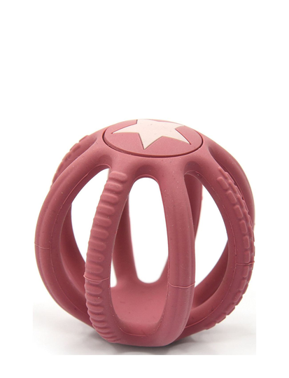 Ball In Silic In Pink Toys Baby Toys Educational Toys Activity Toys Vaaleanpunainen Magni Toys