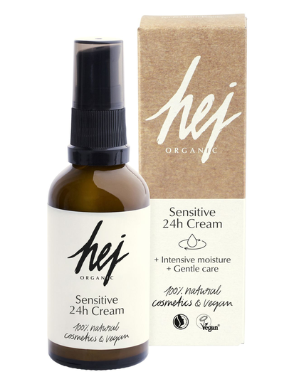 Hej Organic Sensitive 24H Face Cream Kosteusvoide Kasvovoide Ihonhoito Nude Hej Organic