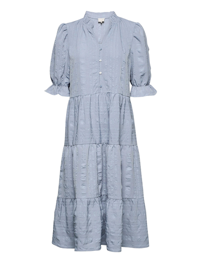 Bergitta Dress Polvipituinen Mekko Sininen Minus