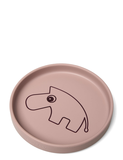 Silic Plate Zebee Home Meal Time Plates & Bowls Plates Vaaleanpunainen D By Deer