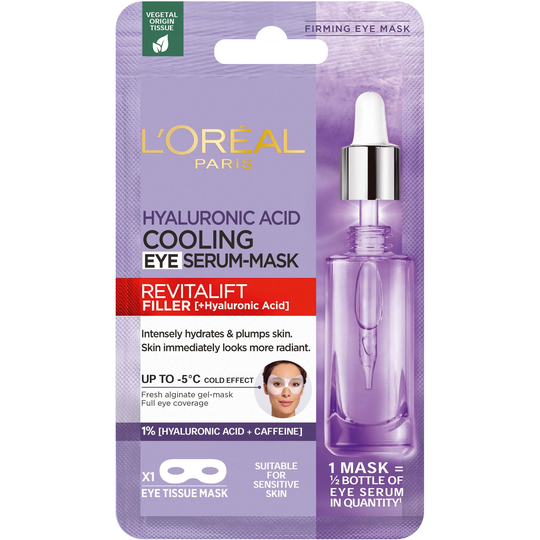 Loreal Paris Revitalift Filler Eye Mask Hyaluronic Cooling Eye Se