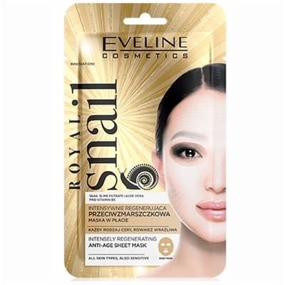 Eveline Royal Snail Intensely Regenerating Anti-Age Sheet Mask -kasvonaamio