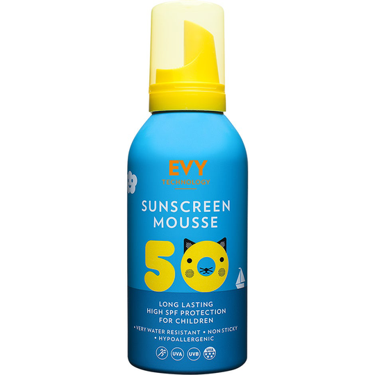 EVY Sunscreen Mousse For Kids SPF50, 150 ml EVY Technology Aurinkovoiteet