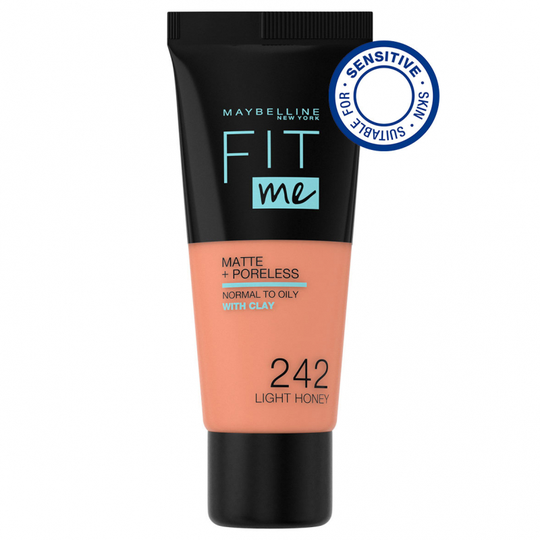 Maybelline Fit Me Matte & Poreless Foundation Light Honey 242