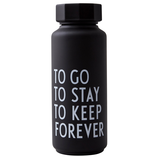 DESIGN LETTERS To Go Thermo/Insulated Bottle Special Edition Blac