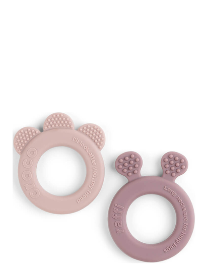Teether 2-Pack Deer Friends Toys Baby Toys Teething Toys Vaaleanpunainen D By Deer