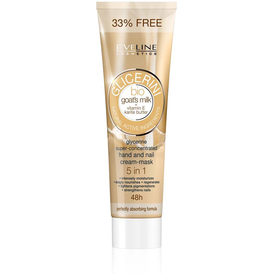 Eveline Cosmetics Glicerini Hand And Nail Cream-Mask With Goat's