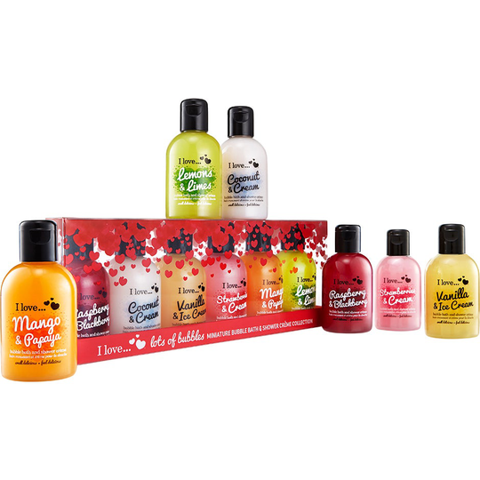 I Love... Lots Of Bubbles Miniature Bubble Bath & Shower Creme Collection, I love… Vartalotuotepakkaukset