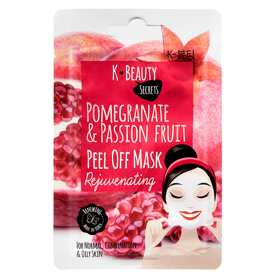 K- Beauty Secrets Pomegranate & Passion Fruit Peel Off Mask 15