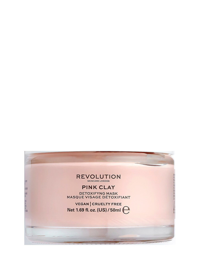 Revolution Skincare Pink Clay Detoxifying Face Mask Beauty WOMEN Skin Care Face Face Masks Detox Mask Nude Revolution Skincare