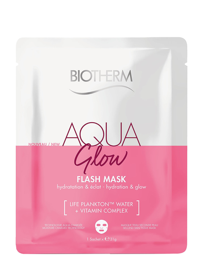 Aqua Glow Flash Mask Beauty WOMEN Skin Care Face Face Masks Sheet Mask Nude Biotherm