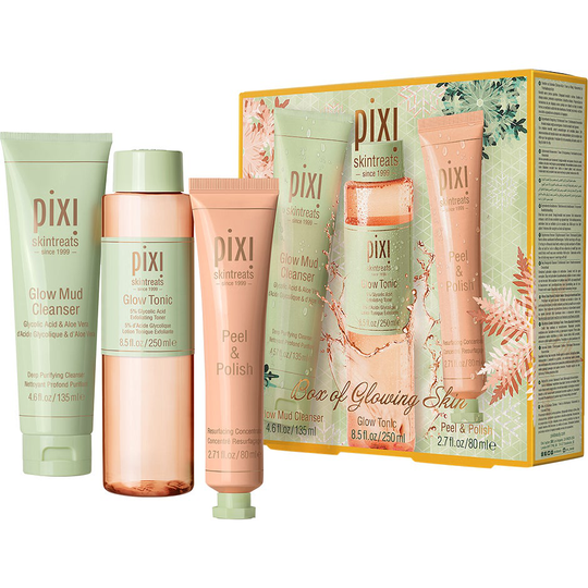 Box of Glowing Skin Holiday Kit, 465 ml Pixi Ihonhoitopakkaukset