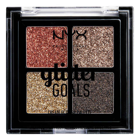 Glitter Goals Cream Quad Palette, 1,2 g NYX Professional Makeup Luomiväri