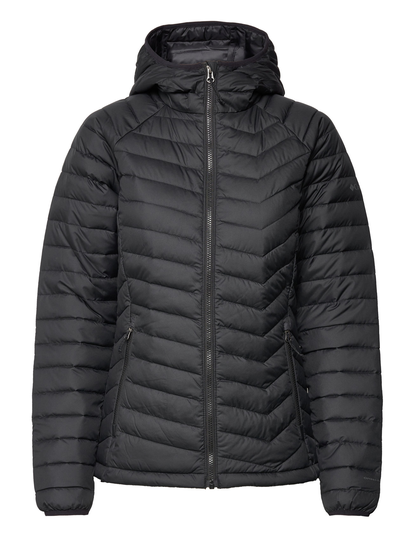 Powder Lite Hooded Jacket Vuorillinen Takki Topattu Takki Musta Columbia Sportswear