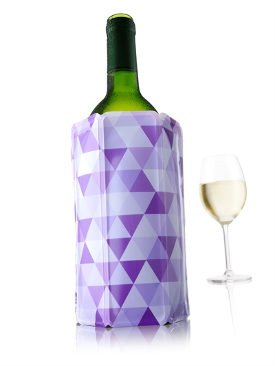 Aktiivinen viininjäähdytin Vacuvin Rapid Ice viinipulloille 0.75ml, timantti violetti