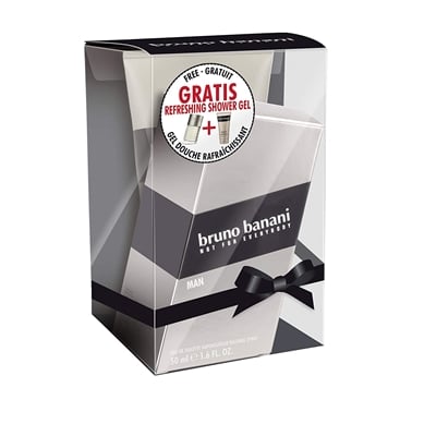 Bruno Banani Man lahjapakkaus EDT-suihke 50ml/suihkugeeli 150ml 200 ml