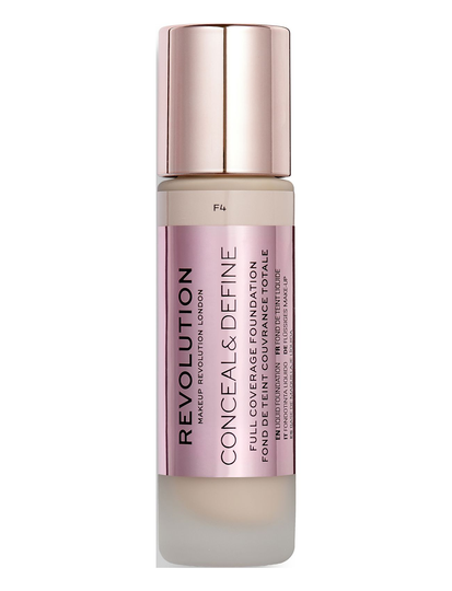 Revolution Conceal & Define Foundation F4 Peitevoide Meikki Makeup Revolution