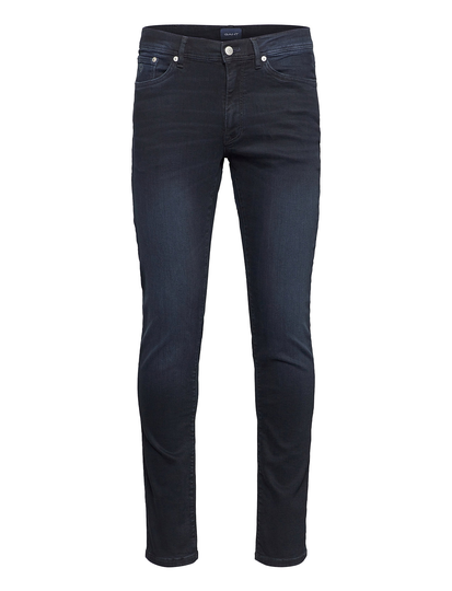 Maxen Active-Recover Jeans Tiukat Farkut Musta GANT
