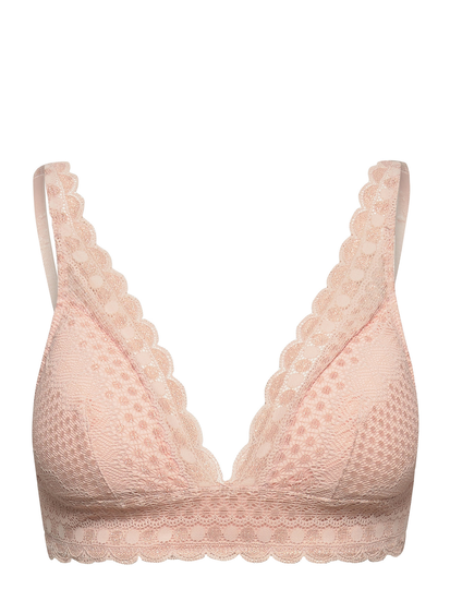 Cherie Cherie - N*8 Triangle Lingerie Bras & Tops Soft Bras Bralette Vaaleanpunainen Etam