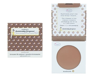 Thebalm Sustainably Gorgeous Botanical Bronzer And Contour Sunburst -kasvitieteellinen bronzer ja rajaus Sunburst