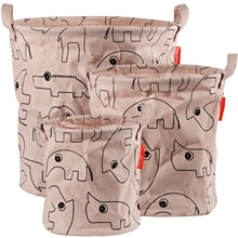 Done By Deer Storage Baskets 3 PCS Powder 1 set