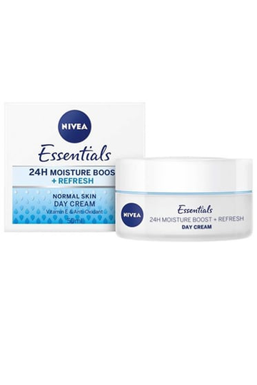 Nivea Essentials 24h Moisture Boost Cream 50ml Normaali iho SPF15