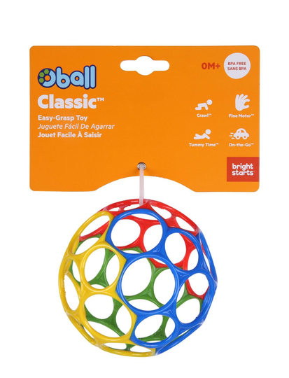 Oball Classic Bold - Rød, Blå, Grøn Og Gul Toys Baby Toys Activity Toys Monivärinen/Kuvioitu Oball