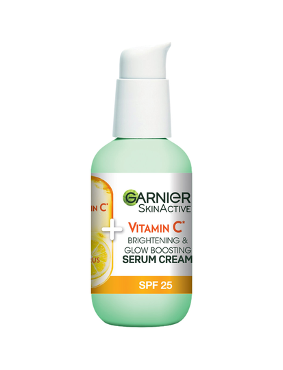 Vitamin C* 2 In 1 Brightening Serum Cream Seerumi Kasvot Ihonhoito Nude Garnier
