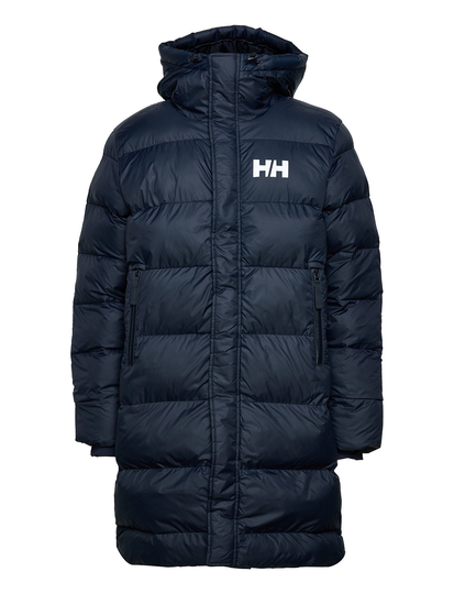 Active Long Winter Parka Vuorillinen Takki Topattu Takki Sininen Helly Hansen