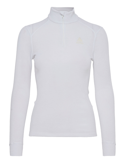Odlo W Top Turtleneck Ls Halfzip Active Warm Base Layer Tops Valkoinen Odlo