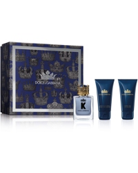 K By Dolce & Gabbana Gift Set, EdT 50ml + Aftershave Balm 50ml + Shower Gel 50ml