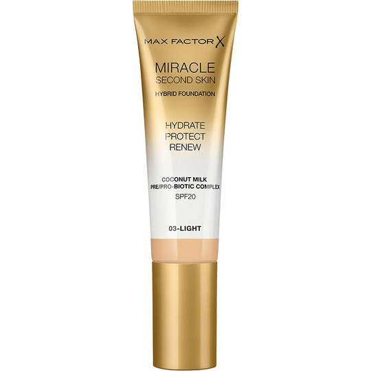 Miracle Second Skin Hybrid Foundation, Max Factor Meikkivoide
