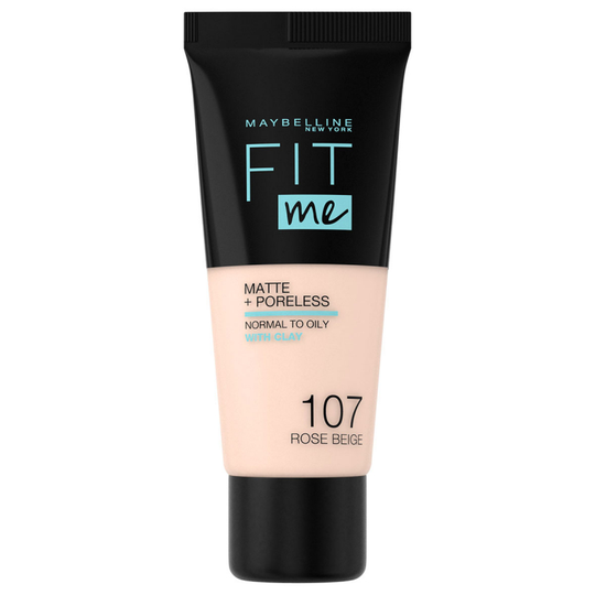 Maybelline Fit Me Matte + Poreless Foundation Rose Beige 107