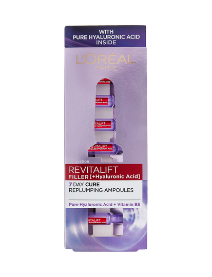Revitalift Filler Ampoules Hyaluronic Acid 7 Days Seerumi Kasvot Ihonhoito Nude L'Oreal Skin Expert