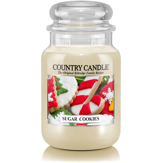 Country Candle Sugar Cookies Christmas Scent 2 Wick Large Jar 150
