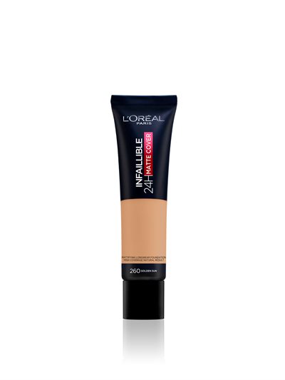 L'Oréal - Infaillible 24H Matte Cover Foundation - 260 Kultainen iho - 260 Golden Skin