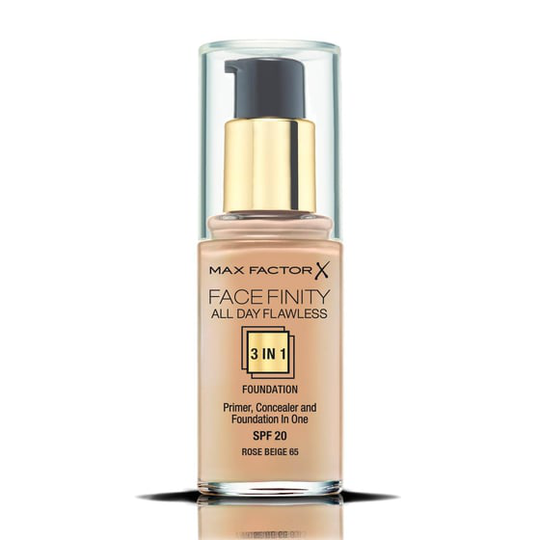 Max Factor Facefinity All Day Flawless 3In1 Spf20 No.065 Rose Beige 30ml Fondation