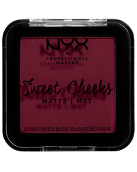 Sweet Cheeks Blush Creamy Powder Blush Matte, Red Riot