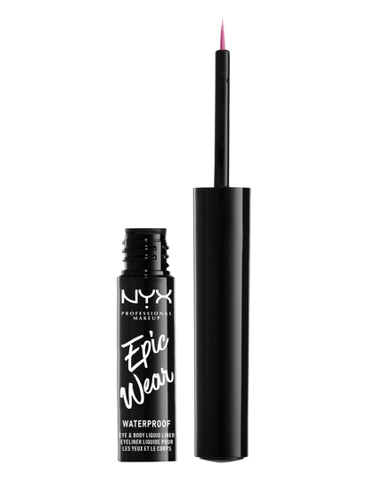Epic Wear Metallic Liquid Liner Eyeliner Rajauskynä Meikki Vaaleanpunainen NYX PROFESSIONAL MAKEUP