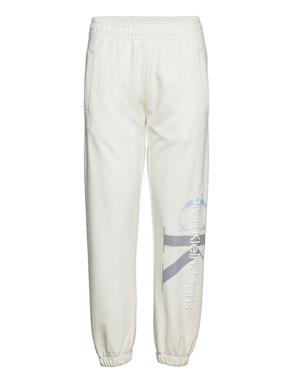 Two T Monogram Jog Pant Collegehousut Olohousut Valkoinen Calvin Klein Jeans
