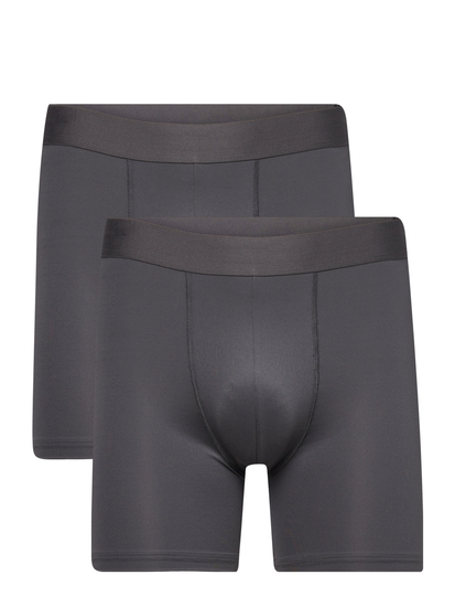 2-Pack Boxer Brief Active Bokserit Harmaa Bread & Boxers