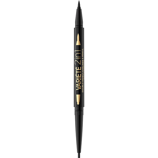 Eveline Cosmetics Eyeliner Variete Double Effect 2in1 Ultra Black