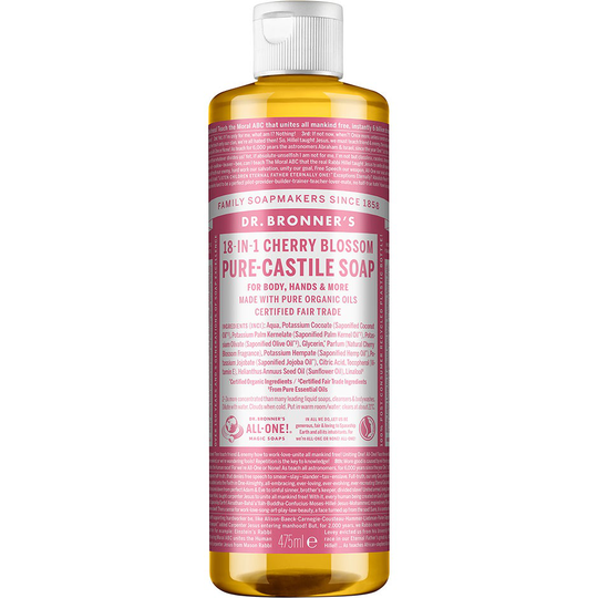 Pure Castile Liquid Soap, 475 ml Dr. Bronner's Suihku- ja kylpytuotteet